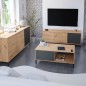 Mesa de Centro Brooklyn Nórdico Industrial | Roble Canadian 100x50 cm