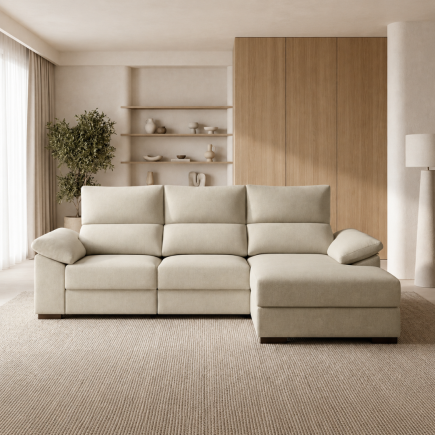 Sofá Chaiselongue 285cm Cairo - 2 Colores