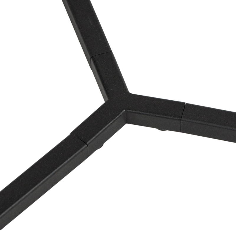 Mesa Auxiliar Redonda Austral Roble Natural y Metal Negro | Ø45 x 50 cm