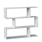 Estantería Athena Baja Zig-Zag Blanco Artik 3 Niveles | 110x97x24 cm