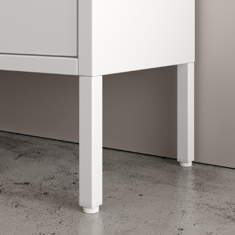 Zapatero Titania Metálico 2 Puertas | Negro o Crema | 80x26x90 cm