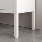 Zapatero Titania Metálico 2 Puertas | Negro o Crema | 80x26x90 cm