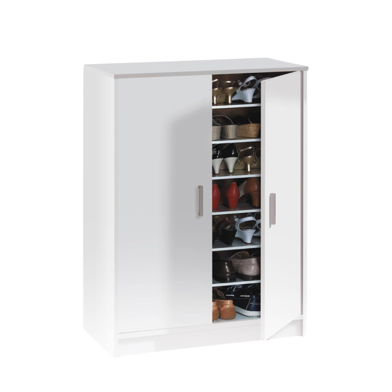 Armario Zapatero Basic 75 cm Blanco 6 Baldas