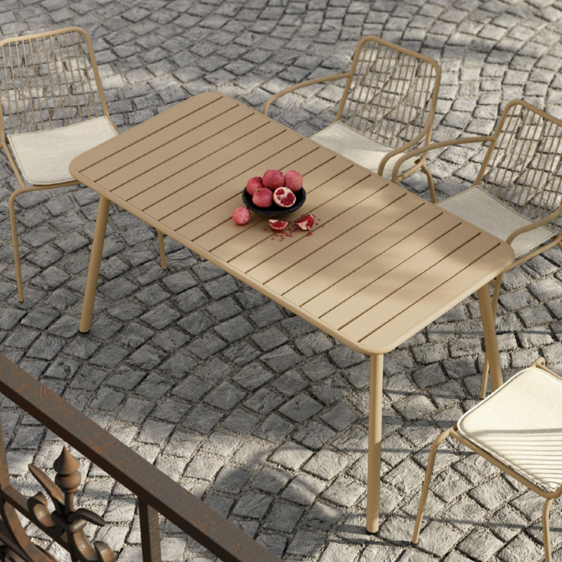 Mesa de terraza con estructura 140x70 cm