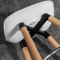 Juego de 2 Taburetes Altos de Cocina 69 cm Tapizado