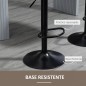 Juego de 2 Taburetes de Cocina con Altura Ajustable