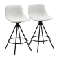 Conjunto de 2 Taburetes Altos de Cocina con Asiento Giratorio