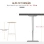 Juego de 2 Taburetes Altos de Cocina 32,5x32,5x65 cm