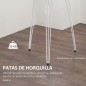 Mesa Redonda Patas de Horquilla Blanco Ø70x75 cm