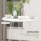 Mesa Redonda Patas de Horquilla Blanco Ø70x75 cm