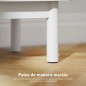 Mesita de Noche Cannage 40 cm Blanca