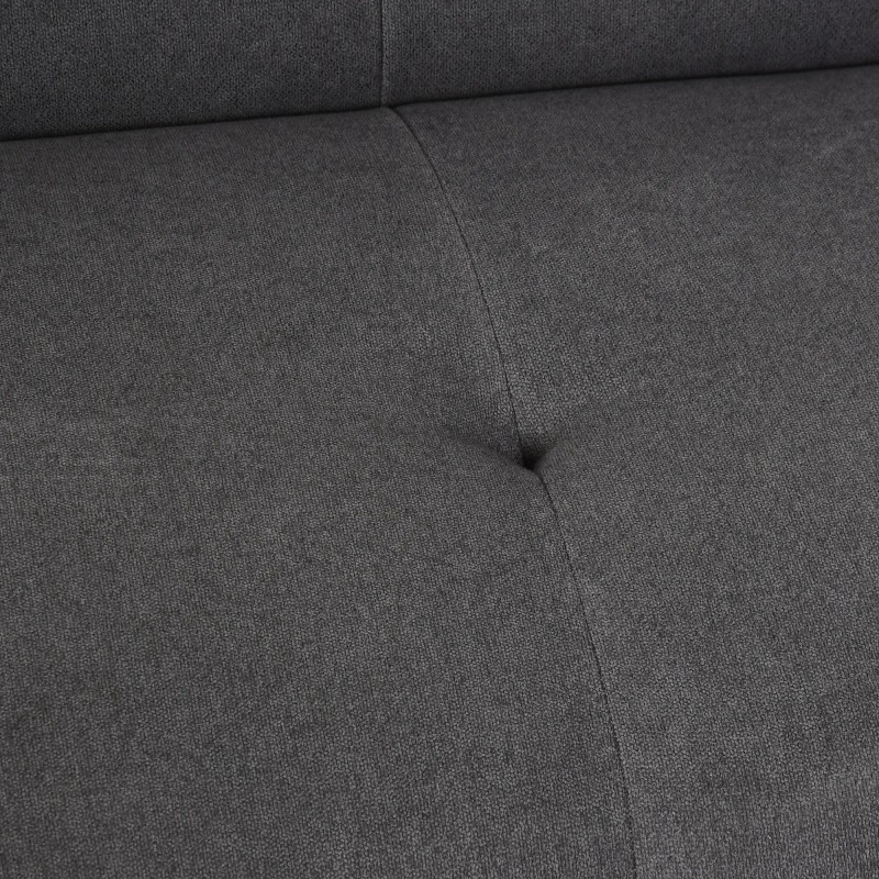 Sofá Cama 3 Plazas Reclinable Terciopelo Gris | Patas Metal | 170 cm