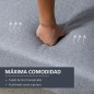 Sofá Cama 3 Plazas Lino Sintético | Respaldo Doble Ajustable | 173 cm