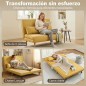 Sofá Cama 2 Plazas 3en1 Lino | 5 Posiciones | 195x120 cm