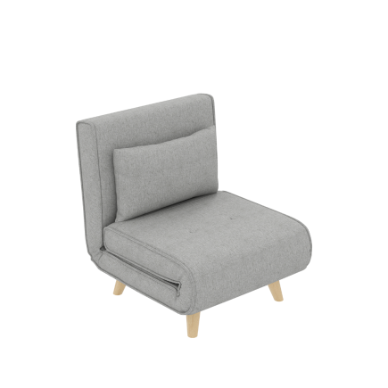 Sillón Cama 3en1 Lino Sintético | 6 Posiciones | 72x190 cm | 120 kg