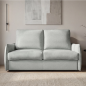 Sofá Cama Vero Italiano 190 cm Gris Plata | Colchón HR + Viscoelástica