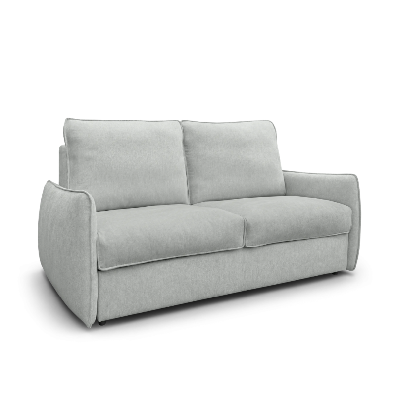Sofá Cama Vero Italiano 190 cm Gris Plata | Colchón HR + Viscoelástica