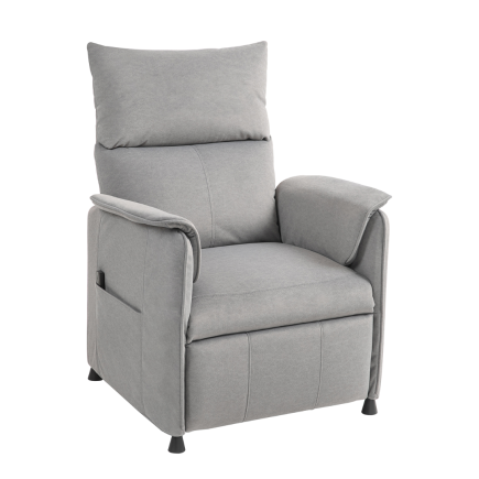 Sillón Relax Eléctrico Motor sin Escobillas Gris | Reclinación 160°
