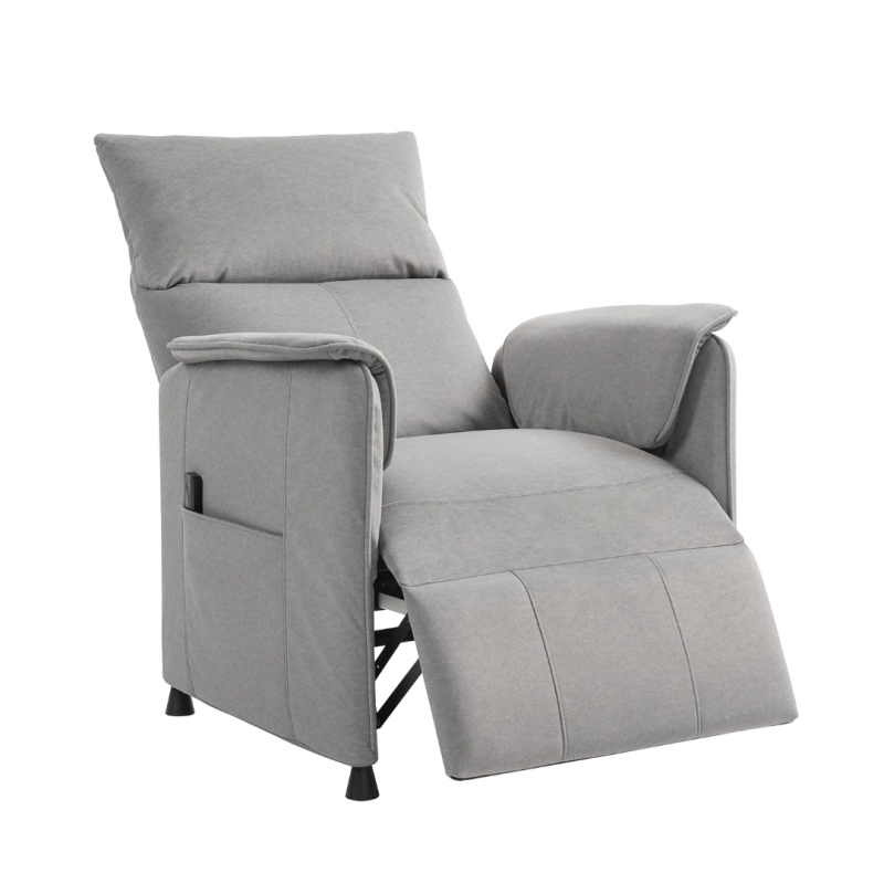 Sillón Relax Eléctrico Motor sin Escobillas Gris | Reclinación 160°