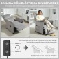 Sillón Relax Eléctrico Motor sin Escobillas Gris | Reclinación 160°