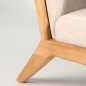 Butaca Ume Nácar y Madera Clara | Diseño Atemporal | 69x73x78 cm