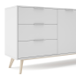 Aparador Campus Blanco 2 Puertas 3 Cajones | 140x40x81 cm