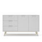 Aparador Campus Blanco 2 Puertas 3 Cajones | 140x40x81 cm