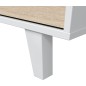 Aparador Zaiken Plus 3 Puertas Push Blanco Brillo y Roble Canadian | 154x41x75 cm