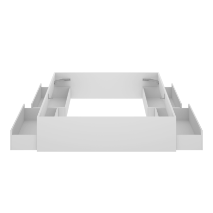Cama Doble con 4 Cajones Blanco Artik | 150x190