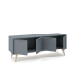 Mueble TV Pisco 140 cm | 4 Puertas Verde Kaki Estilo Nórdico