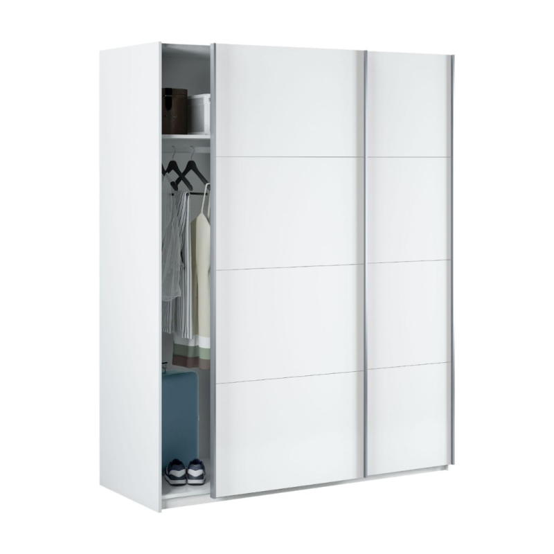 Armario Blanco Dormitorio 150cm Puertas Correderas | Muebles TamTam