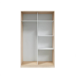 Armario Puertas Correderas 120cm Roble y Blanco | Muebles Tam Tam