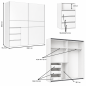 Armario Blanco 200cm con 3 Cajones | Muebles Tam Tam