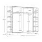 Armario Max 270 cm | Puertas Correderas y Abatibles