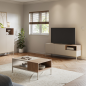 Mueble TV Cailin 140 cm - Beige y Madera