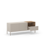 Mueble TV Cailin 140 cm - Beige y Madera