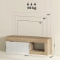 Mesa de TV con puertas práctica y elegante | Muebles TamTam