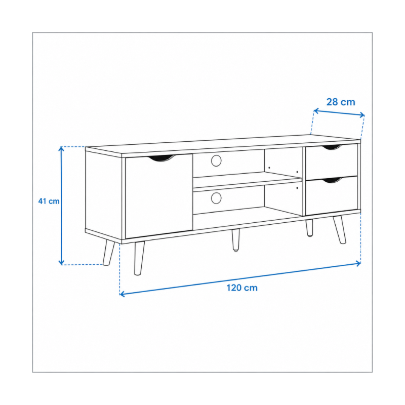 Mueble TV Fiano 120 cm