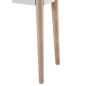 Recibidor Anzio 80 cm Blanco con Cajón y Patas de Pino