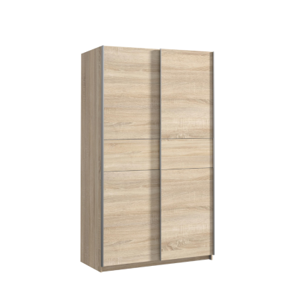 Armario 120 cm Puertas Correderas Roble Canadian - Franja Reversible