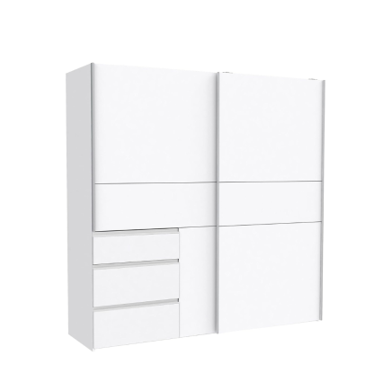 Armario blanco con cajones 170cm - Muebles Tam Tamx