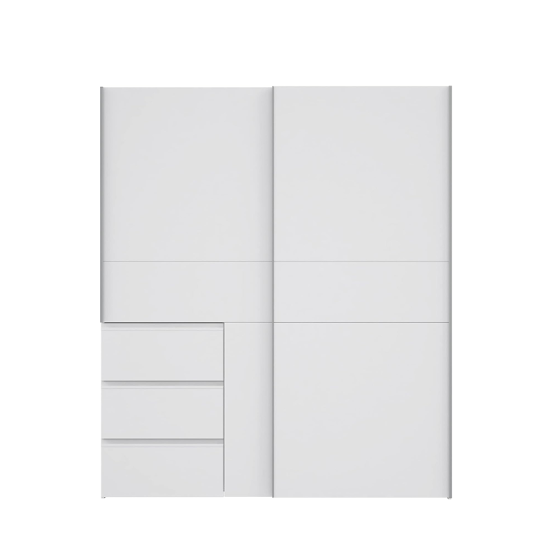 Armario blanco con cajones 170cm - Muebles Tam Tamx