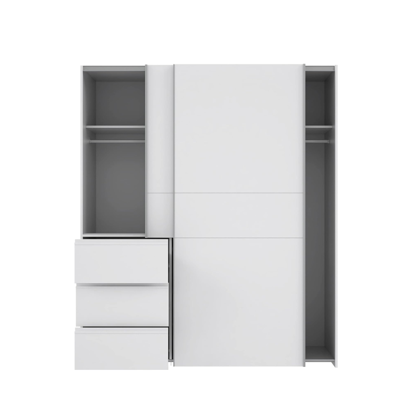 Armario blanco con cajones 170cm - Muebles Tam Tamx