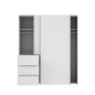 Armario blanco con cajones 170cm - Muebles Tam Tamx
