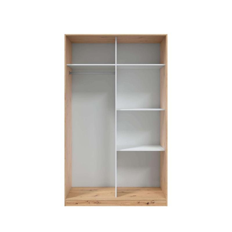 Armario Puertas Correderas 120 cm Roble Nodi