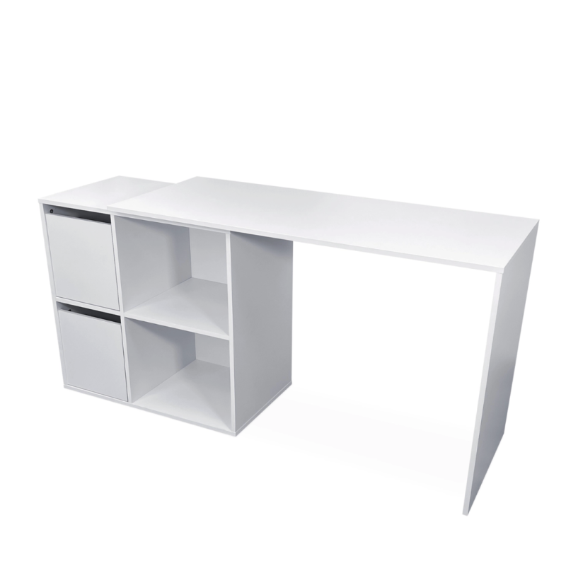 Escritorio Adapta 120 cm Blanco Artik Angular