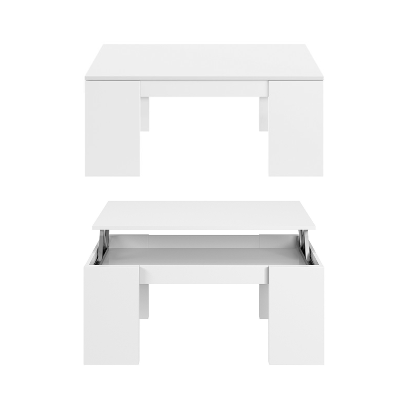 Pack Muebles Salón Ethna 4 Piezas Blanco