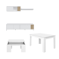 Pack Muebles Salón Ethna 4 Piezas Blanco