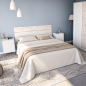 Cabecero Sweet con Mesitas 160 cm Blanco Artik y Velho