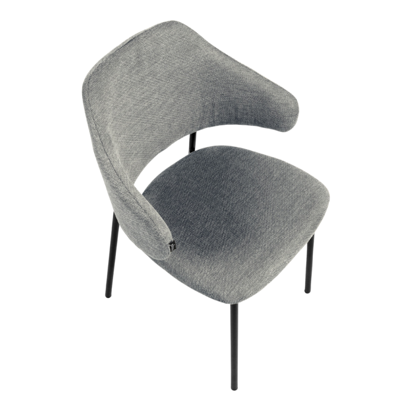 Pack 4 Sillas Gante Gris con Reposabrazos